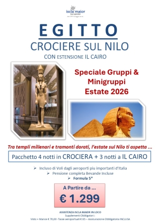 CROCIERA SUL NILO + CAIRO CROCIERE SUL NILO