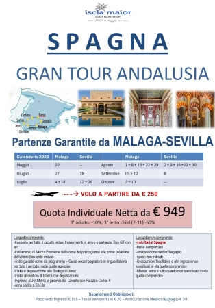 Spagna - Gran Tour Andalusia 