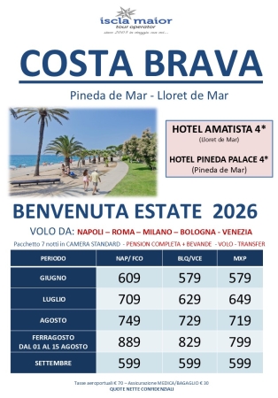 Costa Brava - Benvenuta Estate 