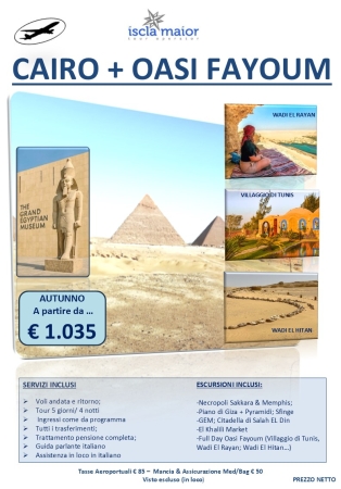 Cairo + Oasi El Fayoum EGITTO