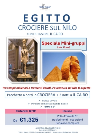 Speciale Gruppi - Crociera sul Nilo + Cairo EGITTO