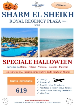 Speciale Halloween Sharm - Royal Regency Plaza 5* SHARM EL SHEIKH